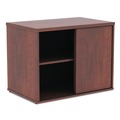 Office Filing Cabinets & Shelves | Alera ALELS593020MC Open Office Desk Series 29.5w x 19.13d x 22.78h Low Storage Cabinet Credenza - Medium Cherry image number 0