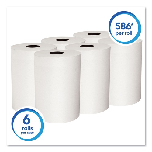 Paper Towels and Napkins | Scott 12388 Slimroll Control 8 in. x 580 ft. Paper Towels with Absorbency Pockets - White (6-Box/Carton0 image number 0