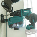 Concrete Dust Collection | Makita XRH12ZW 18V LXT Lithium-Ion Brushless 11/16 in. AVT SDS-PLUS AWS Capable Rotary Hammer with HEPA Dust Extractor (Tool Only) image number 6