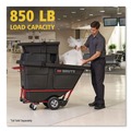 Utility Carts | Rubbermaid Commercial FG130500BLA 1/2 cu-yd. 850 lb. Capacity Rotomolded Rectangular Plastic Tilt Truck (Black) image number 6
