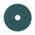 Cleaning & Janitorial Accessories | Boardwalk BWK4017GRE 17 in. Diameter Heavy-Duty Scrubbing Floor Pads - Green (5/Carton) image number 0