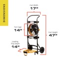 Hand Trucks & Dollies | Mule 52000-45 200 lbs. Capacity Hand Truck 5-in-1 Mobile Workshop with Integrated 3-Speed Fan and LED Light image number 10