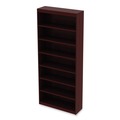 Office & Office Supplies | Alera ALEVA78436MY 35.63 in. x 11.81 in. x 83.86 in. Valencia Series 7-Shelf Square Corner Bookcase - Mahogany image number 2