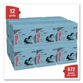 Office Jansan | WypAll 05776 L40 1/4 Fold 12.5 in. x 12 in. Wiper - Blue (56/Box, 12 Boxes/Carton) image number 1