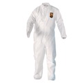 Bib Overalls | Ansell KCC 49106 A20 Zip Front, Elastic-Back, Wrists, and Ankles Breathable Particle Protection Coveralls - Triple Extra Large, White (20/Carton) image number 0