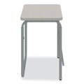 Office Furniture & Lighting | Safco 1223GR 27.75 in. x 19.75 in. x 29 in. to 43 in. AlphaBetter 2.0 Height-Adjustable Student Desk with Pendulum Bar and Book Box - Pebble Gray image number 4
