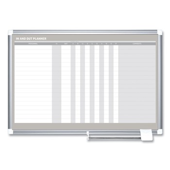 MasterVision 36 in. x 24 in. In-Out Magnetic Dry Erase Board - Silver Frame
