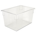 Food Trays, Containers, and Lids | Rubbermaid Commercial FG330100CLR 21.5 Gallon 26 in. x 18 in. x 15 in. Food/Tote Boxes - Clear image number 1