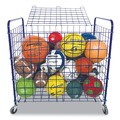 Outdoor Games | Champion Sports LFX 36 in. x 24 in. x 20 in. 24-Ball Capacity Lockable Ball Storage Cart - Blue image number 1