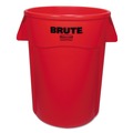 Trash Cans | Rubbermaid Commercial FG264360RED Brute 44 Gallon Vented Round Trash Receptacle - Red image number 1