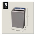 Trash & Waste Bins | Rubbermaid Commercial 1961629 33 Gallon Configure 1 Stream Mixed Recycling Waste Receptacle - Gray image number 1