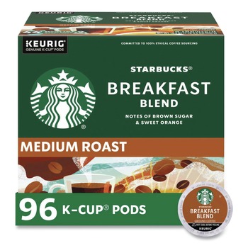 Starbucks 12433992 Coffee K-Cups - Breakfast Blend (96/Carton)