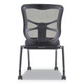  | Alera ALEEL4915 18.1 in. Seat Height Supports Up to 275 lbs. Elusion Mesh Nesting Chairs - Black (2/Carton) image number 3