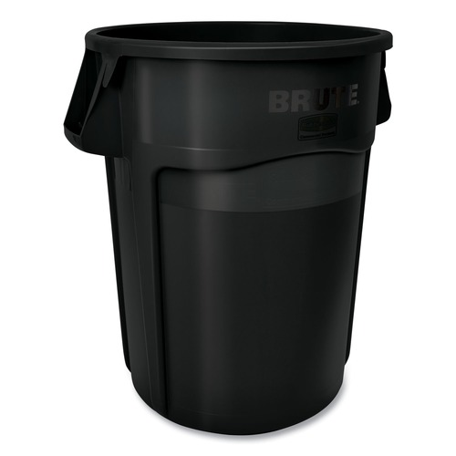 Trash Cans | Rubbermaid Commercial 1779739 Brute 55 Gallon Resin Container - Black (3/Carton) image number 0