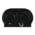 Paper Towels and Napkins | Boardwalk R3670BKBW 13 in. x 6.75 in. x 8.75 in. Standard Twin Toilet Tissue Dispenser - Black image number 3