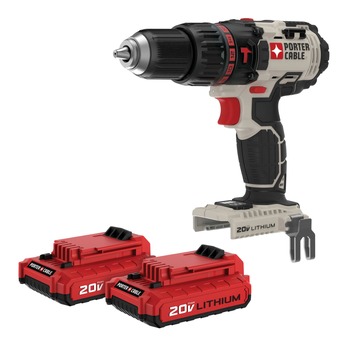 DRILLS | Porter-Cable PCC620BPCC680LP-BNDL 20V MAX Lithium-Ion Cordless Hammer Drill with 2 Batteries Bundle (1.5 Ah)