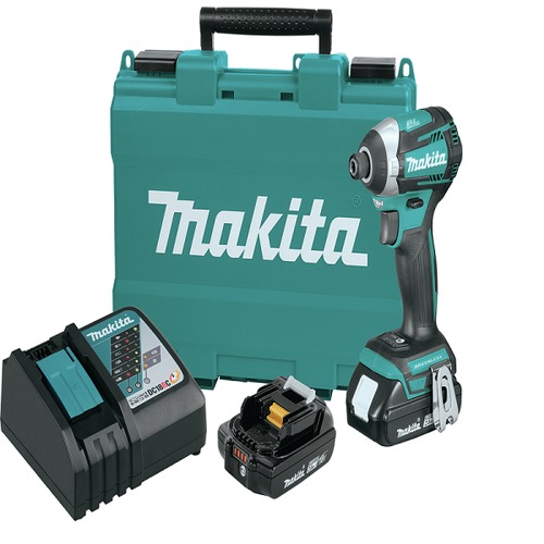 Impact Drivers | Factory Reconditioned Makita XDT14R-R 18V LXT Brushless Lithium-Ion Cordless Quick-Shift Mode 3-Speed Impact Driver Kit with (2) 2 Ah Batteries image number 0