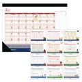 Calendars & Planners | House of Doolittle 1395 22 in. x 17 in. 12-Month (Jul 2025-Jun 2026) Academic Year Recycled Desk Pad Calendar - Black Binding image number 0