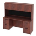  | Alera ALEVA287215MC Valencia Series 70.63 in. x 15 in. x 35.38 in. Hutch with Doors - Medium Cherry image number 5