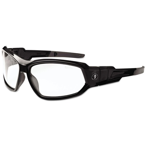 Eye Protection | Ergodyne 56000 Nylon/Polycarb Skullerz Loki Safety Glasses/Goggles - Black Frame/Clear Lens image number 0
