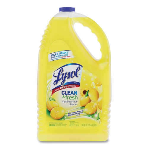 Cleaning & Janitorial Supplies | LYSOL Brand 36241-77617 144 oz. Bottle Clean and Fresh Multi-Surface Cleaner - Sparkling Lemon and Sunflower Essence image number 0