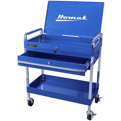 Tool Carts | Homak BL06030341 1-Drawer Flip-Top Service Cart image number 0