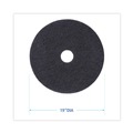 Just Launched | Boardwalk BWK4019BLA 19 in. Diameter Stripping Floor Pads - Black (5/Carton) image number 2