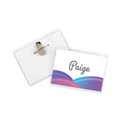 Office Jansan | C-Line 95743 4 in. x 3 in. Top Load Combo Clip/Pin Name Badge Kits - Clear (50/Box) image number 2