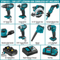 Combo Kits | Makita XT801X1 18V LXT Lithium-Ion 8-Tool Cordless Combo Kit (3 Ah) image number 1