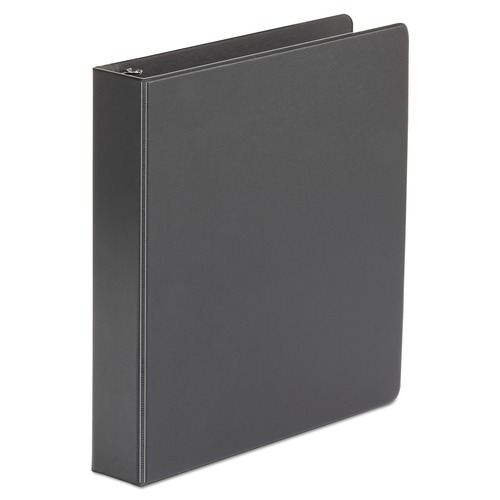 Universal UNV33401 Economy Non-View Round 1.5 in. Capacity 11 in. x 8.5 in. 3-Ring Binder - Black image number 0