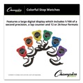 Toys | Champion Sports 910SET Accurate to 1/100 Second Water-Resistant Stopwatch - Assorted Colors (6/Box) image number 8