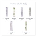 Office Jansan | Eco-Products EP-S015 Plantware Compostable Fork/Knife/Napkin/Spoon Cutlery Kit - Pearl White (250/Carton) image number 9
