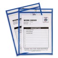 Office Jansan | C-Line 43915 9 in. x 12 in. Inserts Top Load Super Heavy Stitched Shop Ticket Holders - Clear (15/Box) image number 1
