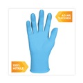 Work Gloves | Ansell 54186 4 mil Thick 9.5 in. Long Powder-Free G10 Comfort Plus Blue Nitrile Gloves - Small, Light Blue (100/Box, 10 Boxes/Carton) image number 5