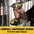 Dewalt DCK240C2 20V MAX Compact Lithium-Ion 1/2 in. Cordless Drill Driver/ 1/4 in. Impact Driver Combo Kit (1.3 Ah) image number 12