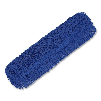 Gritt Commercial GRI18236 36 in. x 5 in. Microfiber Looped Dust Mop Pad Head - Blue