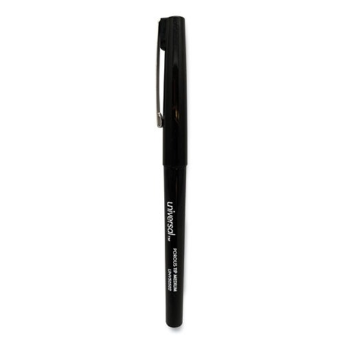 Universal UNV50502 Porous Point Medium 0.7mm Pen - Black (1-Dozen) image number 0