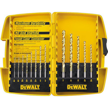 DRILL ACCESSORIES | Dewalt DW1363 13 Pc Titanium Split Point Drill Bit Set