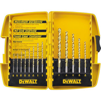 BITS AND BIT SETS | Dewalt DW1363 13 Pc Titanium Split Point Drill Bit Set