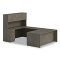 Office Desks & Workstations | Alera AE1NZK-S3672UF TOM 72 in. x 36 in. x 29 in. Seville Series Single Right Pedestal Desk - Walnut image number 6