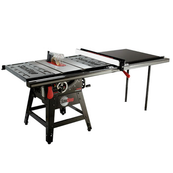 SAWSTOP CONTRACTOR SAWS | SawStop CNS175-TGP252 110V Single Phase 1.75 HP 14 Amp 10 in. Contractor Saw with 52 in. Professional Series T-Glide Fence System