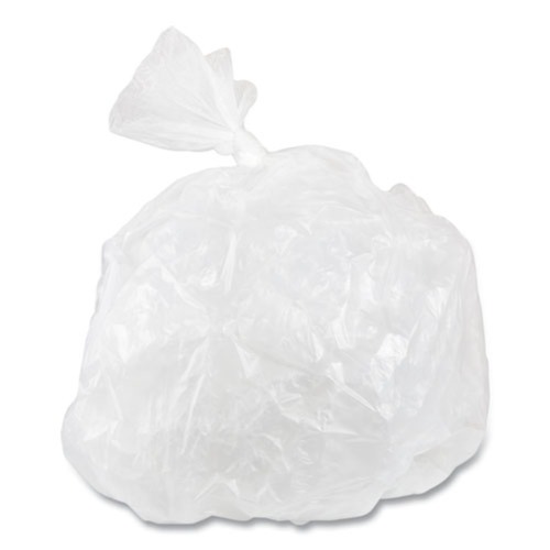 Trash Bags | Inteplast Group VALH3660N12 36 in. x 58 in. 55 Gallon 13 microns High-Density Commercial Can Liners Value Pack - Clear (200/Carton) image number 0