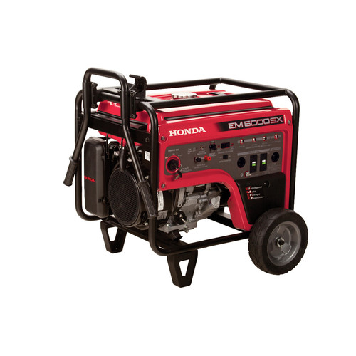 Portable Generators | Honda EM5000SXK3AN EM5000SX 120V/240V 5000-Watt 389cc Portable Generator with Co-Minder image number 0