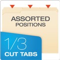 Office Jansan | Pendaflex FM210 1/3-Cut Tabs 1 Fastener Letter Size Fastener Folders - Manila Exterior (50/Box) image number 2