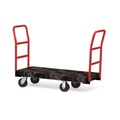 Utility Carts | Rubbermaid Commercial FG443610BLA 24 in. x 48 in. 1200 lbs. Capacity Heavy-Duty Platform Truck Cart - Black image number 3