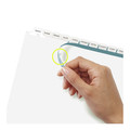 Office Jansan | Avery 11428 Index Maker 11 in. x 8.5 in. 12-Tab Print and Apply Clear Label Dividers - White/White Tabs (1-Set) image number 2