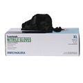 Work Gloves | Boardwalk BWK396XLBX 4.4 mil Disposable Powder-Free General Purpose Nitrile Gloves - X-Large, Black (100/Box) image number 3