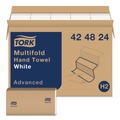 Paper Towels and Napkins | Tork 424824 Advanced 9 x 9.5 1-Ply Multifold Hand Towel - White (16/Carton) image number 0