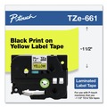 Bulk Savings Pricing 2 | Brother P-Touch TZE661 1.4 in. x 26.2 ft. TZe Standard Adhesive Laminated Labeling Tape - Black on Yellow image number 3