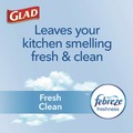 Cleaning & Janitorial Supplies | Glad 78899 ForceFlex 24 in. x 27.38 in. 13 Gallon Kitchen Drawstring Trash Bags - Fresh Clean Scent/White (240/Carton) image number 5